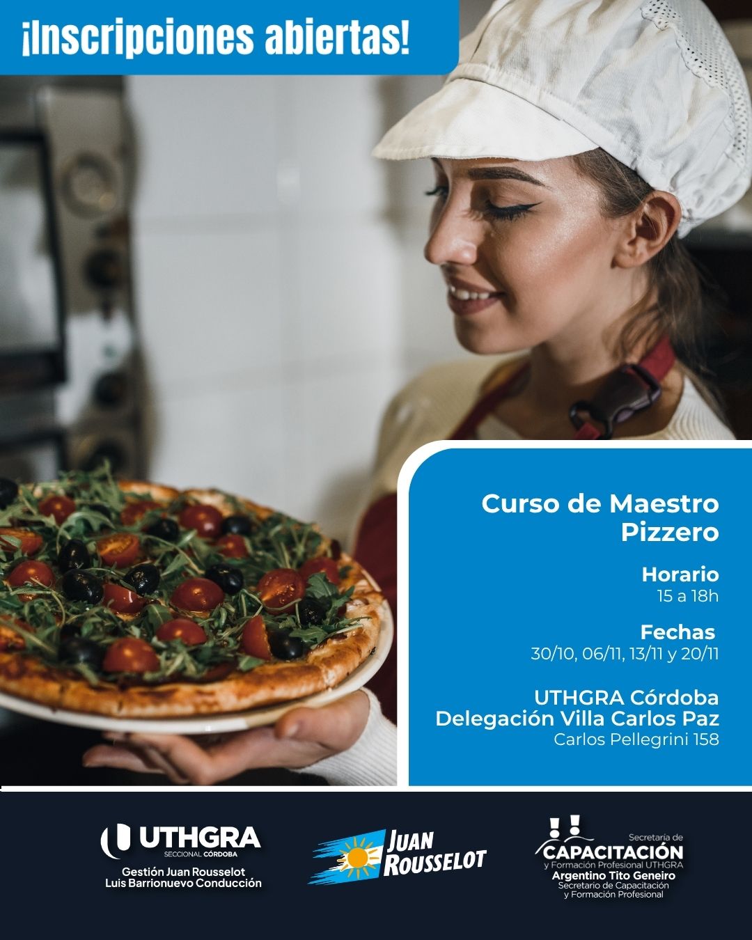Nuevo Curso en Villa Carlos Paz: Maestro Pizzero